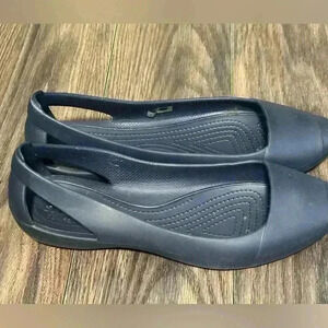 Crocs Sienna Flats Heel Cutout Slip On Shoes